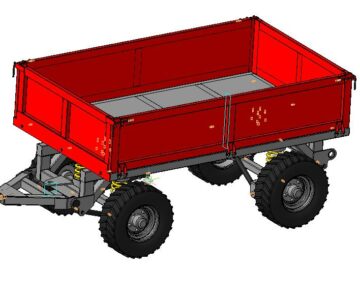 3D модель Прицеп тракторный ПТД-2,0