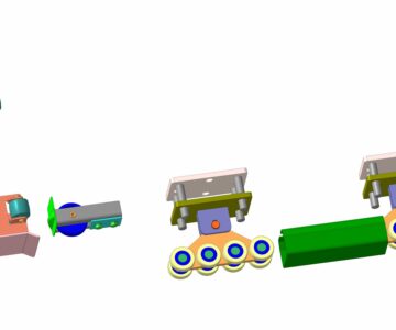 3D модель Механизм откатных ворот