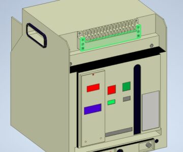 3D модель Воздушный выключатель ВА1 2000 выкатного типа