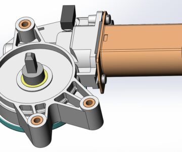 3D модель Мотор-редуктор для стеклоподъёмников