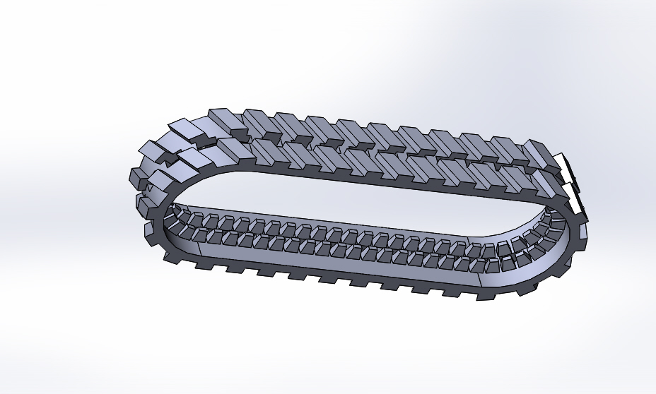 3D модель 3d модель гусеницы Tagex 150*72*32