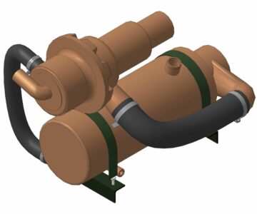 3D модель Подогреватель ПЖД30 -1015006-01 в сборе