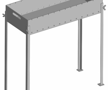 3D модель Мангал сварной 800х350х150