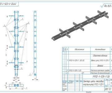 3D модель Цепь М112-1-125-1