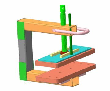 3D модель Захват сэндвич панелей