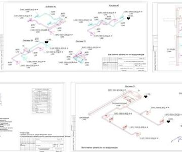 Чертеж Вентиляция и кондиционирование центра современной косметологии