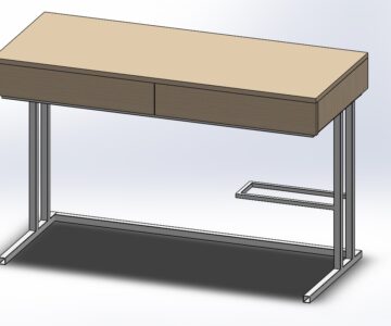 3D модель Рабочий стол 120см