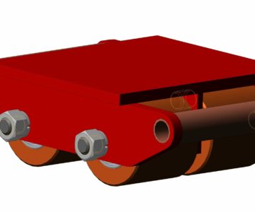 3D модель Тележка поворотная на 6 тонн