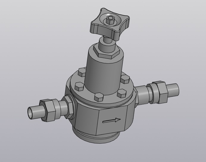 3D модель Регулятор давления РДФ-6