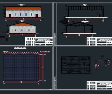 Чертеж Продовольственный и универсальный магазин