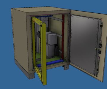 3D модель Шкаф с двойной стенкой 1000х800х800 (уличный), для электрического оборудования.