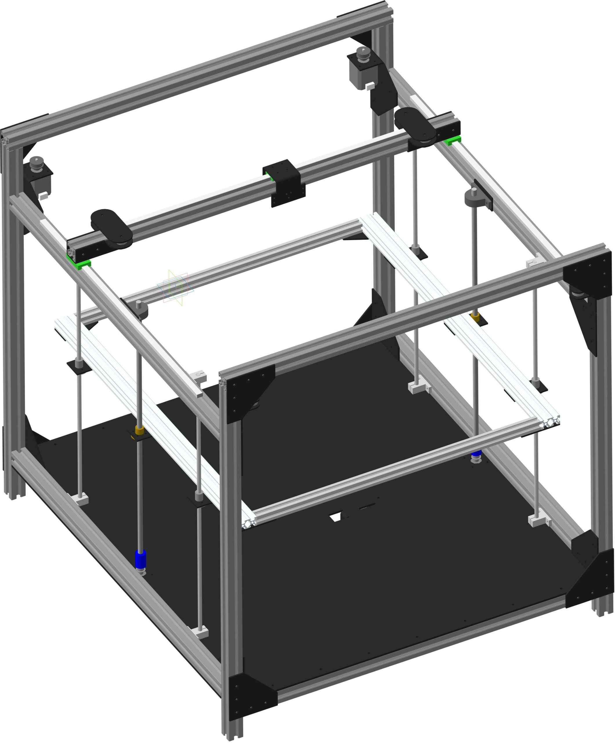 3D модель 3D принтер 400х400 - стол. рабочая высота 300