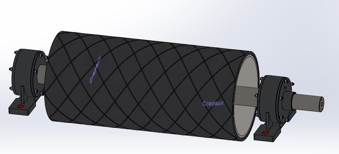 3D модель Барабан приводной конвейера B=1000 mm