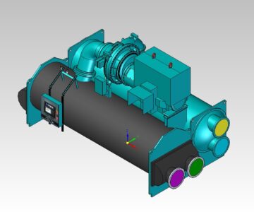 3D модель Чиллер YORK хладопроизводительность 2000 тонн