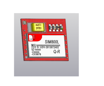 3D модель Плата SIM800L - МОДУЛЬ GSM/GPRS