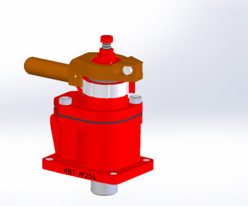 3D модель Кран вспомогательного тормоза №254