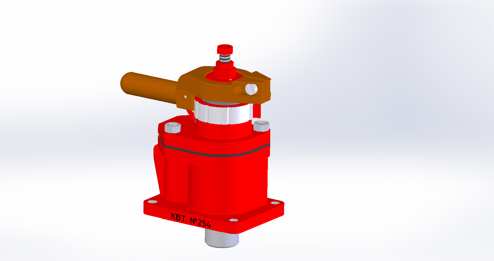 3D модель Кран вспомогательного тормоза №254