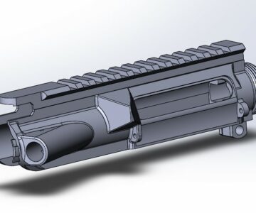 3D модель Ствольная коробка AR-15.