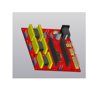 3D модель Плата расширения CNC Shield V4.0 для Arduino Nano