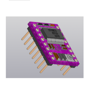 3D модель Плата драйвера шагового двигателя DRV8825