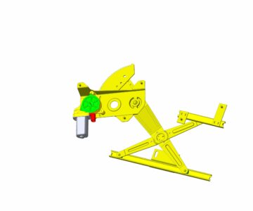 3D модель Электростеклоподъёмник для передней двери ВАЗ-2110