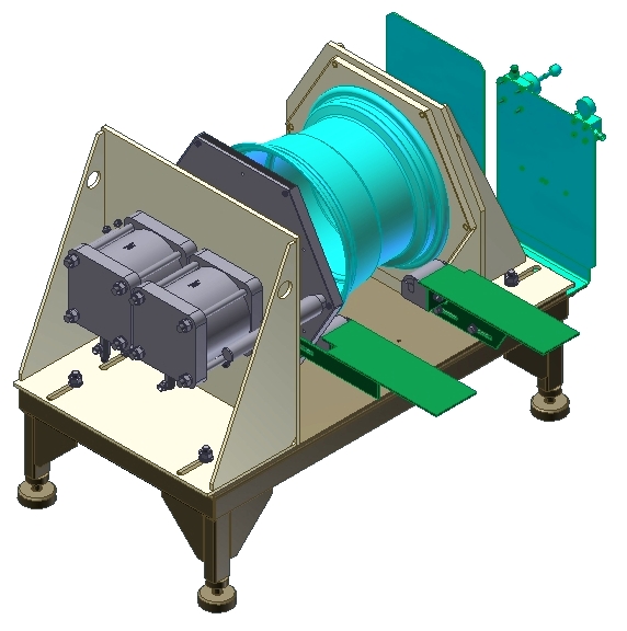 3D модель Стенд для проверки герметичности колесных дисков
