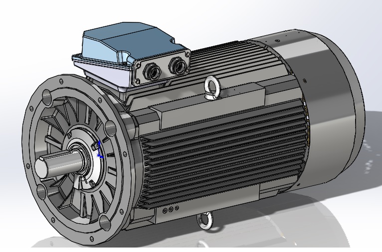 3D модель Электродвигатель асинхронный А355MLD4 IM3011 ОАО ЭЛДИН