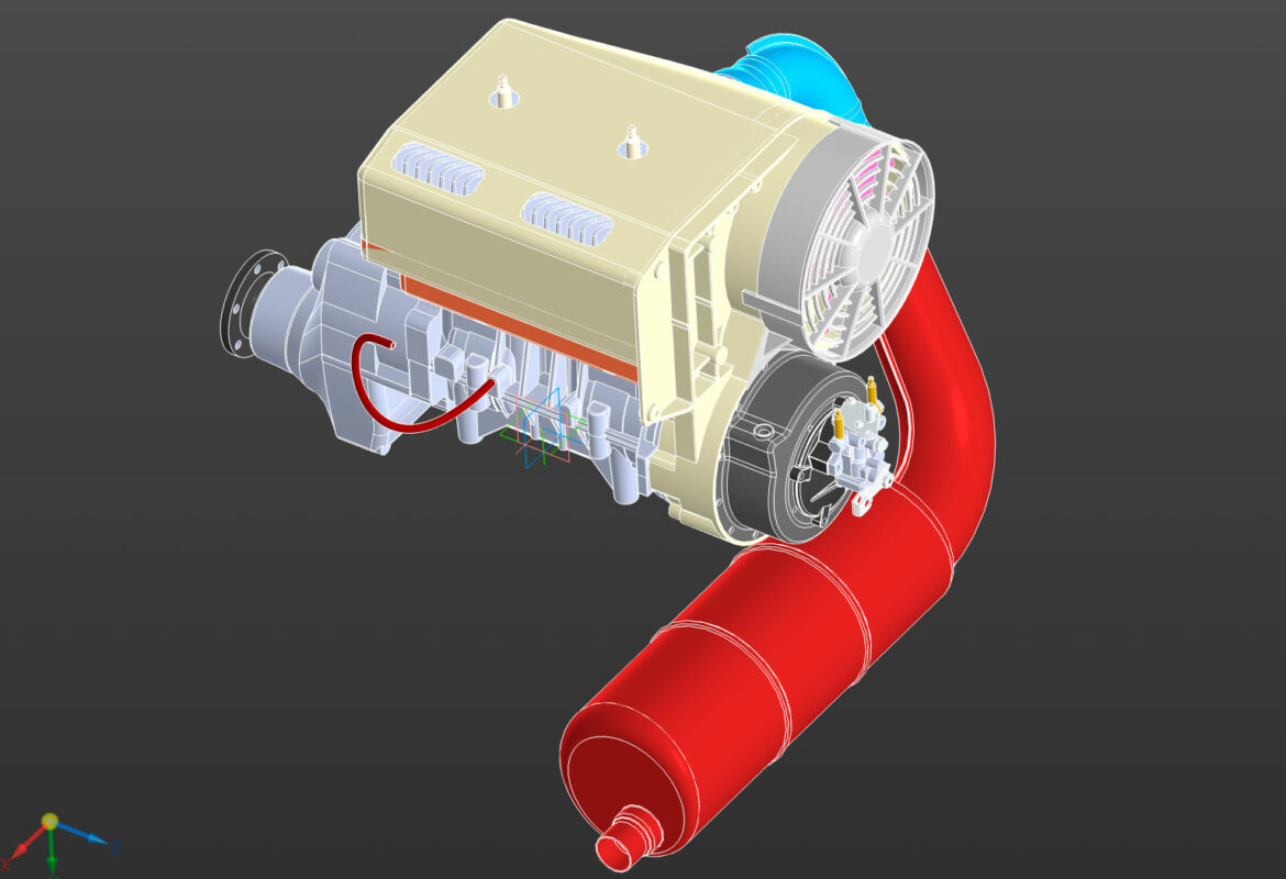 3D модель РМЗ-550 (ROTAX 520)