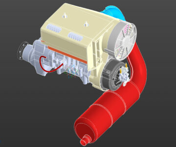 3D модель РМЗ-550 (ROTAX 520)