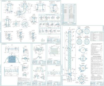 Чертеж Расчёт и конструирование колонны-дебутанизатора установки фракционирования
