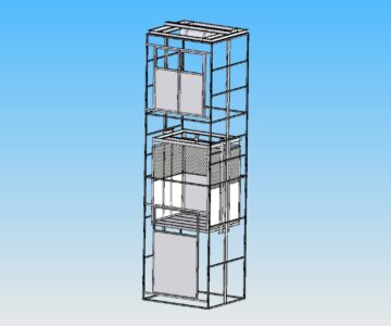 3D модель Грузовой подъемник, шахтный.