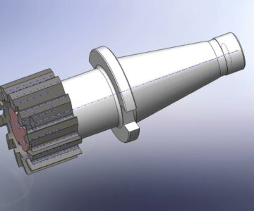 3D модель Оправка для фрезы цельной насадной