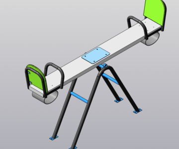 3D модель Качели-балансир для детей от 3-х лет