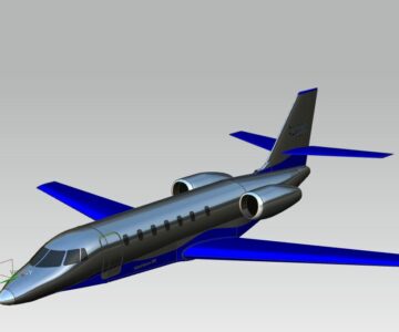 3D модель Теоретический контур самолета Cessna Citation Sovereign.