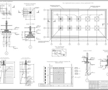 Чертеж Расчет и конструирование фундаментов мелкого заложения и свайных фундаментов на естественном основании
