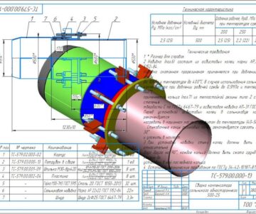 3D модель Компенсатор сальниковый односторонний Ду 500 Ру 2,5