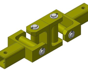 3D модель Муфта шарнирная для соединения двух валов