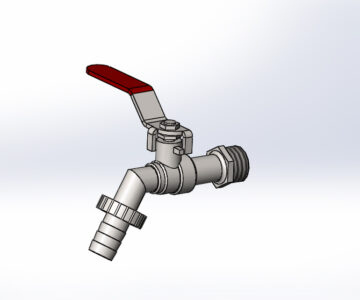 3D модель Кран шаровый 1,2"