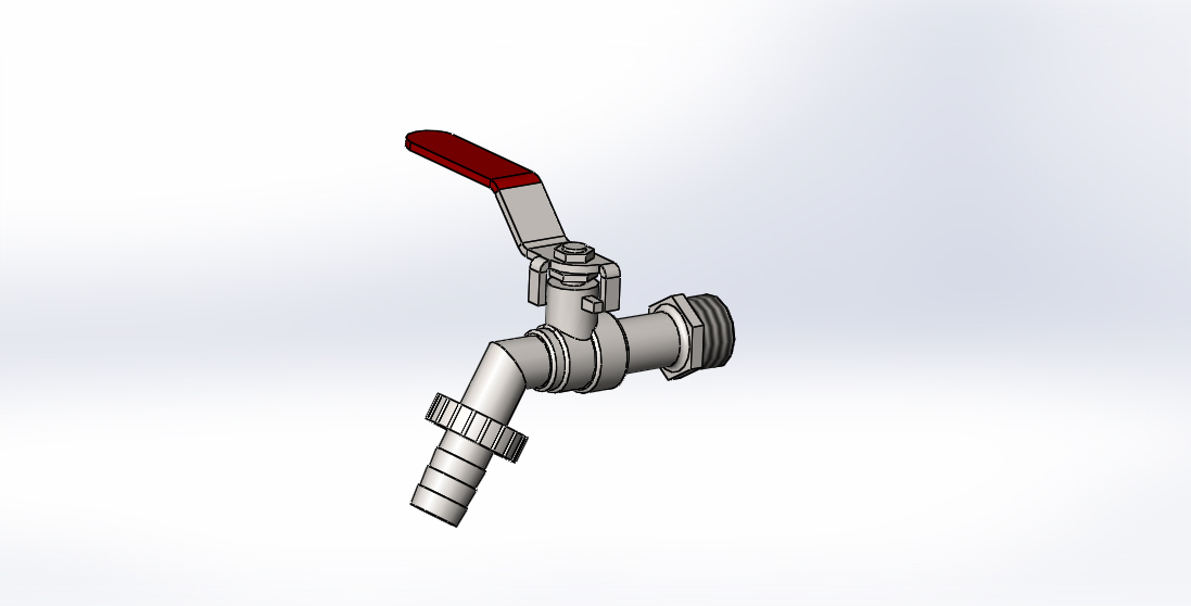 3D модель Кран шаровый 1,2"