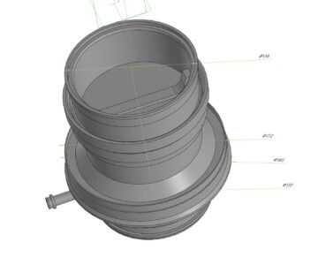 3D модель Клапан входа