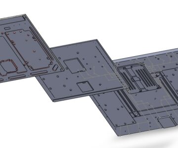 3D модель ЖК-панели P460HVN04.2, P550QVN01.0, P650HVN05.0 ф. AUO