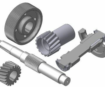 3D модель Сборник. Вал и шестерни косозубые