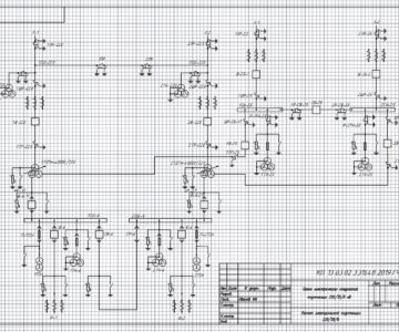 Чертеж Расчет электрической подстанции 220/35/6