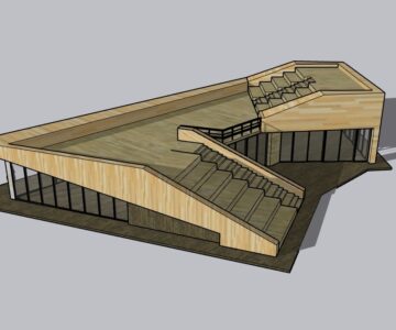 3D модель Павильон под лестницей