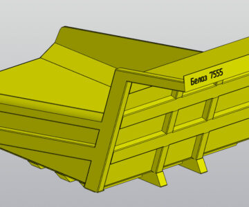 3D модель Кузов БеЛаз 7555