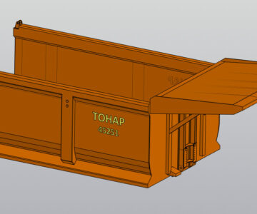 3D модель Кузов карьерного самосвала ТОНАР 45251