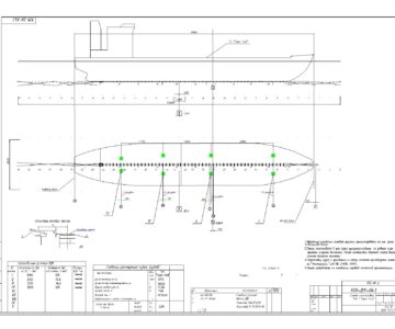 Чертеж Постановка судна в док