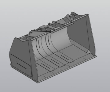 3D модель Ковш 4 м.куб. (фронтальный погрузчик XGMA XG951H)