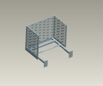 3D модель Кронштейн кондиционера с декоративной накладкой (корзина кондиционера)