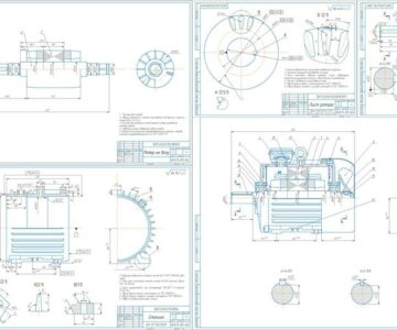 Чертеж Расчет и проектирование асинхронного двигателя (22кВт,220 В, 3000 об)